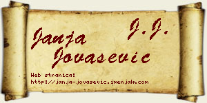 Janja Jovašević vizit kartica